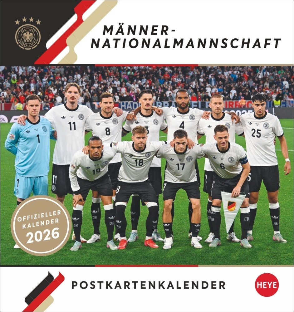 DFB Männer Postkartenkalender 2026 main product photo
