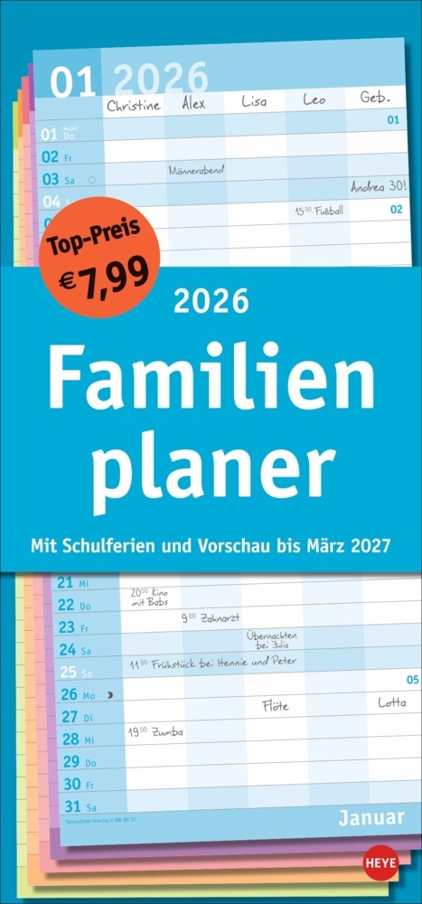 Basic Familienplaner 2026 main product photo