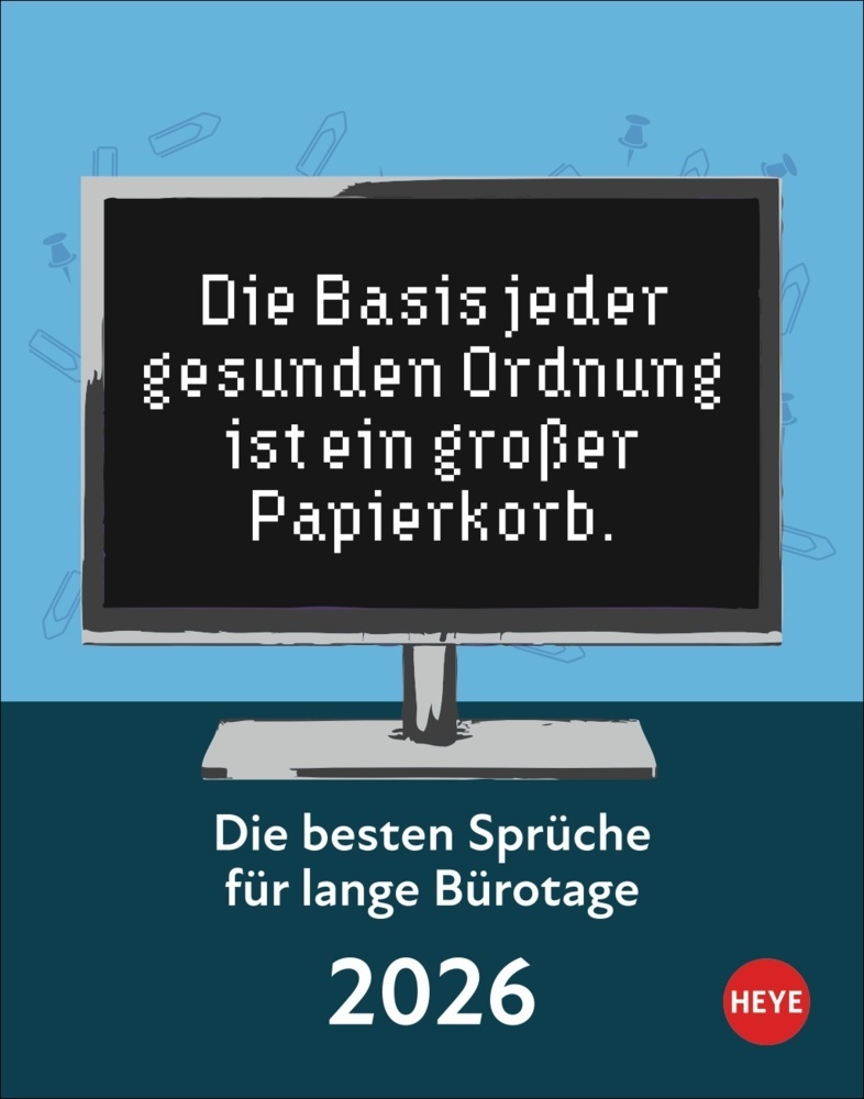 Die besten Sprüche für lange Bürotage Tagesabreißkalender 2026 main product photo
