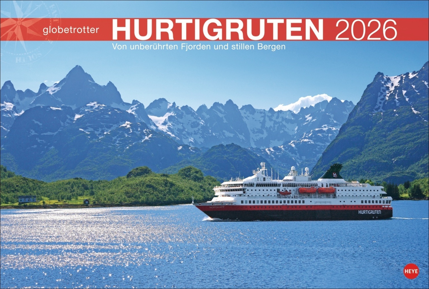 Hurtigruten Globetrotter Kalender 2026 - Von unberührten Fjorden und stillen Bergen main product photo