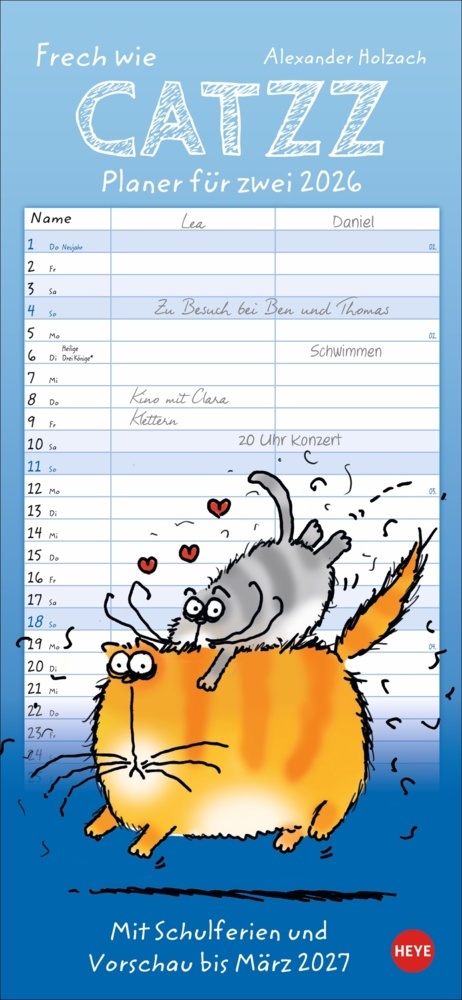 Catzz Planer für zwei 2026 main product photo