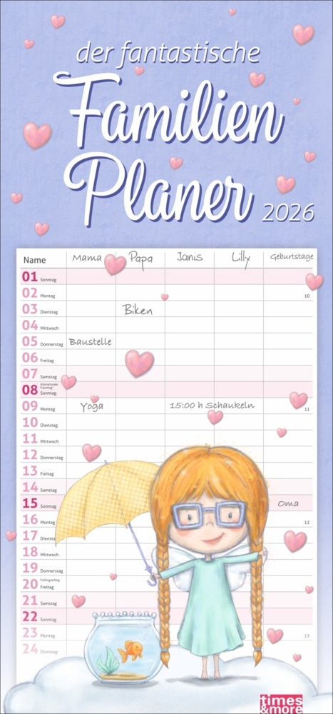 times&more Zauberwesen Familienplaner 2026 main product photo