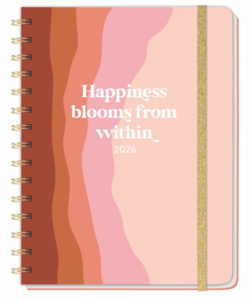 Happiness blooms from within Spiral-Kalenderbuch A5 2026 main product photo