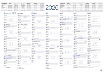 Tafelkalender A4 2026