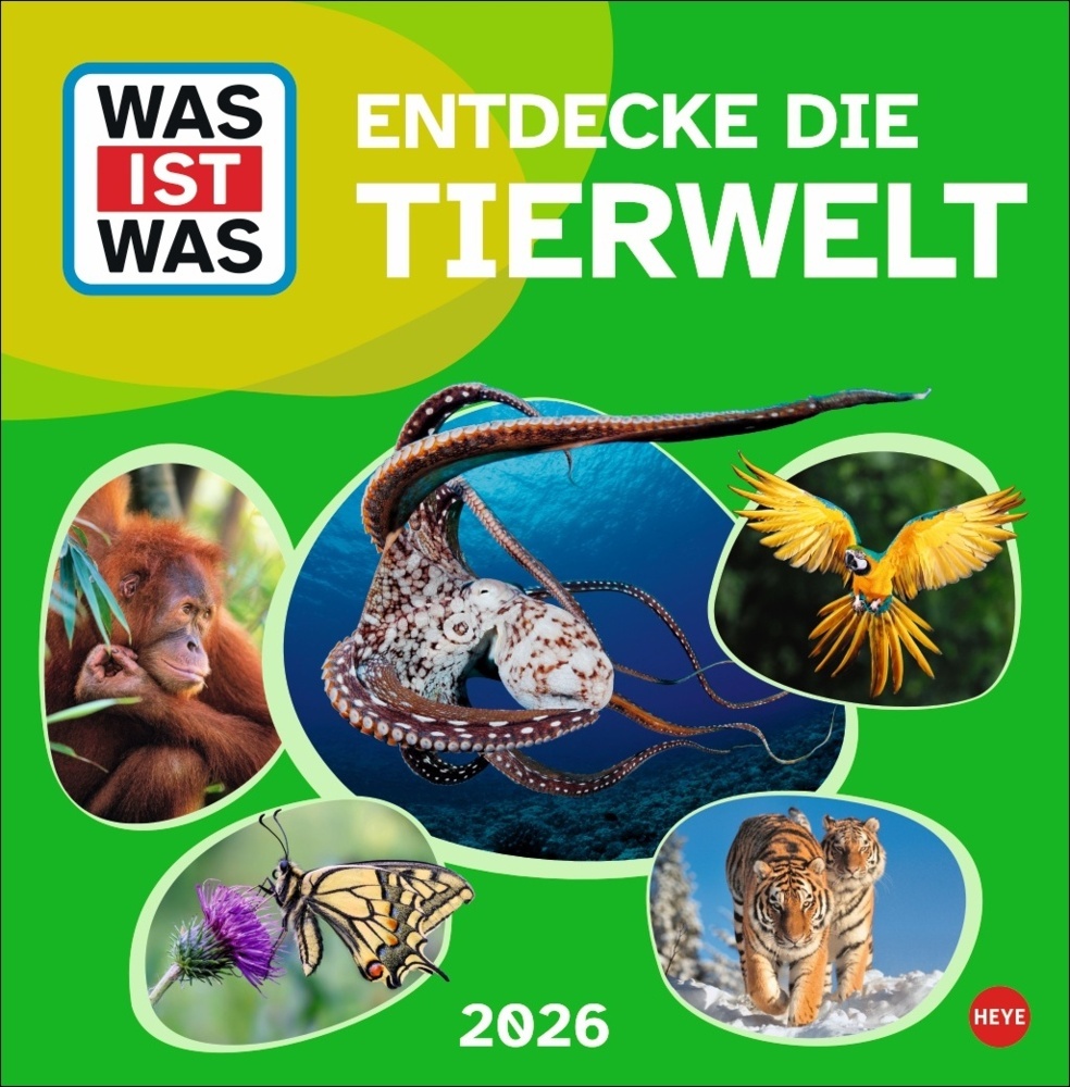 WAS IST WAS Tierwelt Broschurkalender 2026 main product photo