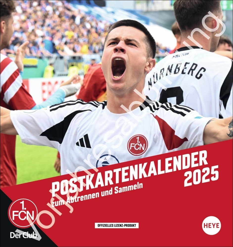 1. FC Nürnberg Postkartenkalender 2026 main product photo