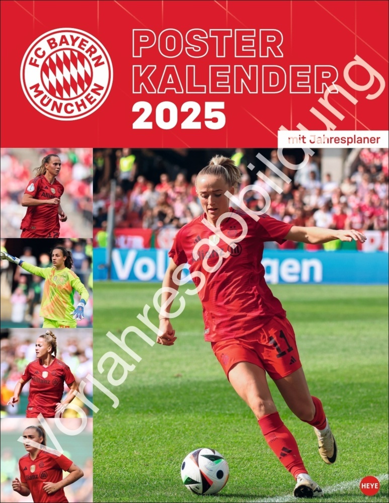 FC Bayern München Frauen Posterkalender 2026 main product photo