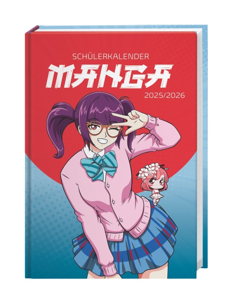 Manga Schülerkalender A5 2025/2026 - 17 Monate ab August 2025 main product photo