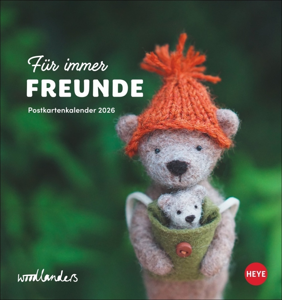 Woodlanders: Für immer Freunde Postkartenkalender 2026 main product photo