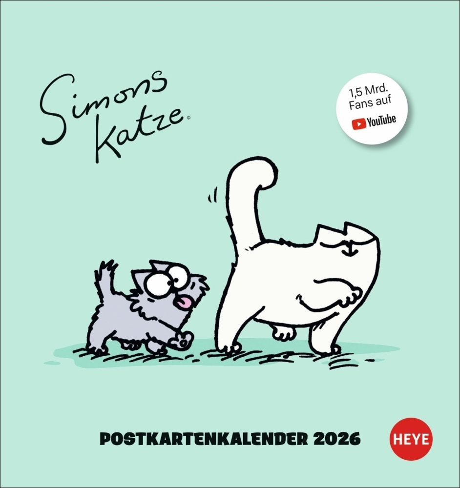 Simons Katze Postkartenkalender 2026 main product photo