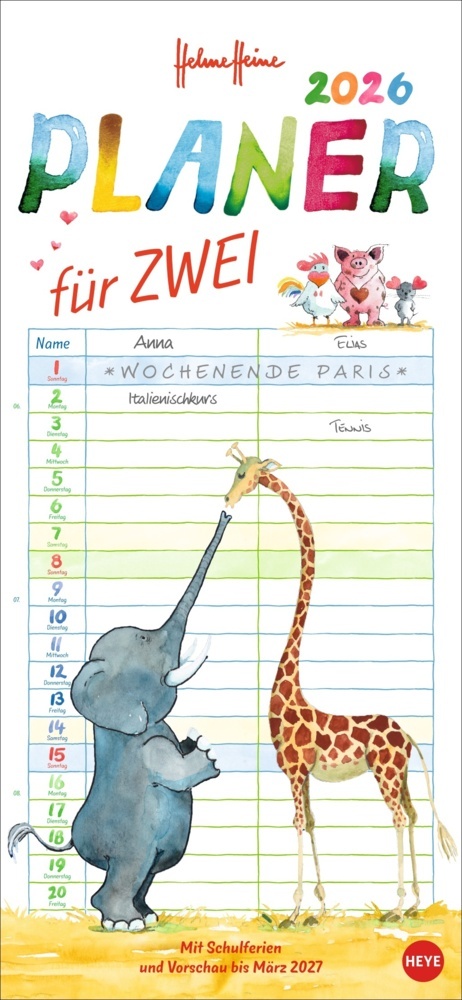 Helme Heine: Planer für zwei 2026 main product photo