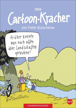 Peter Butschkow: Cartoon-Kracher Halbmonatskalender 2026