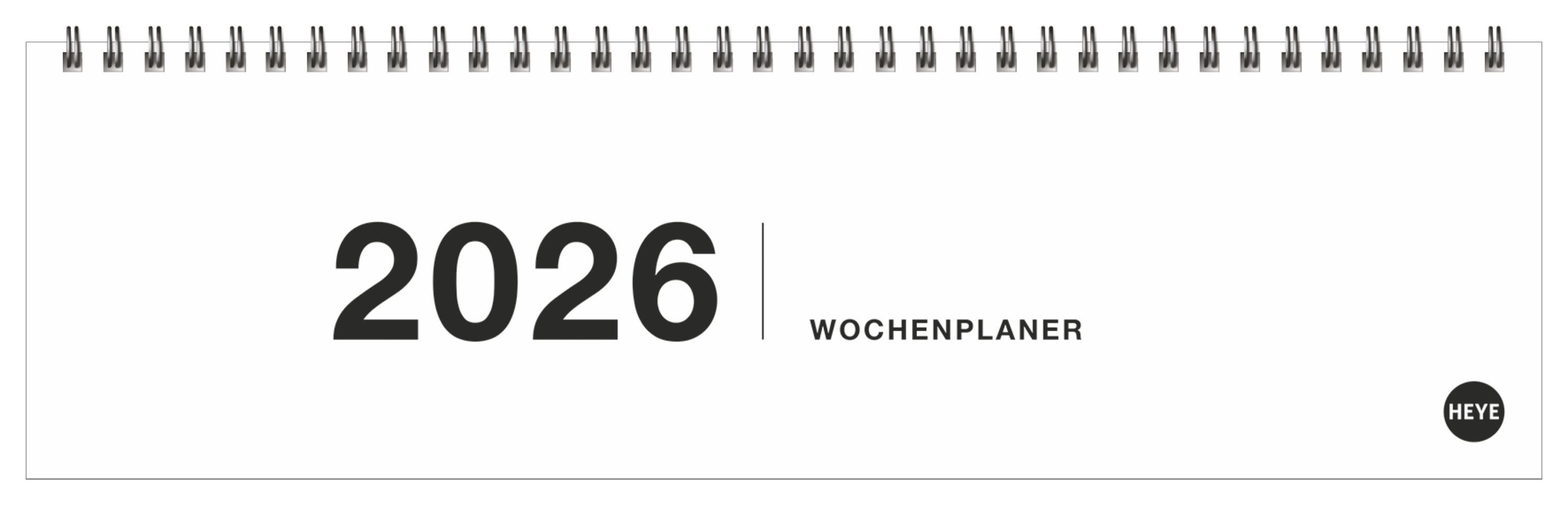 Black&White Wochenquerplaner 2026 main product photo