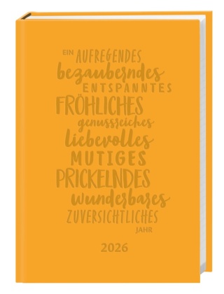 Kalenderbuch A6  gelb 2026