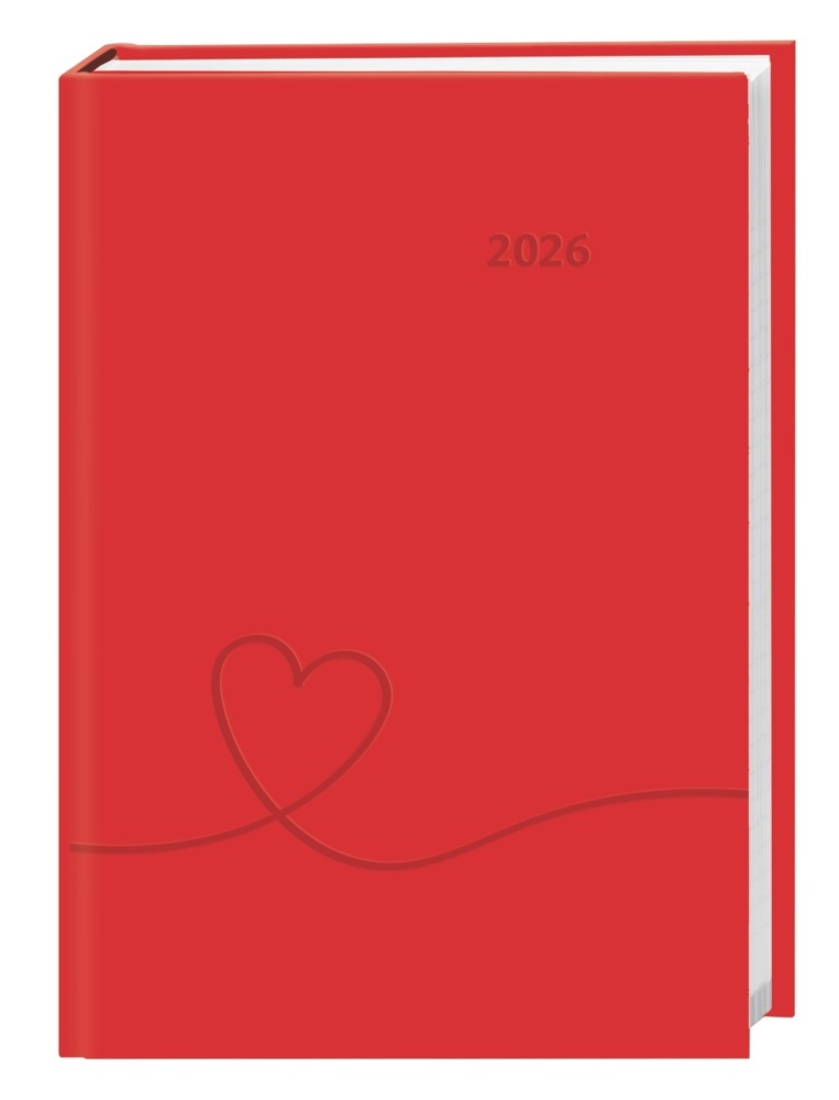 Kalenderbuch A6 koralle 2026 main product photo