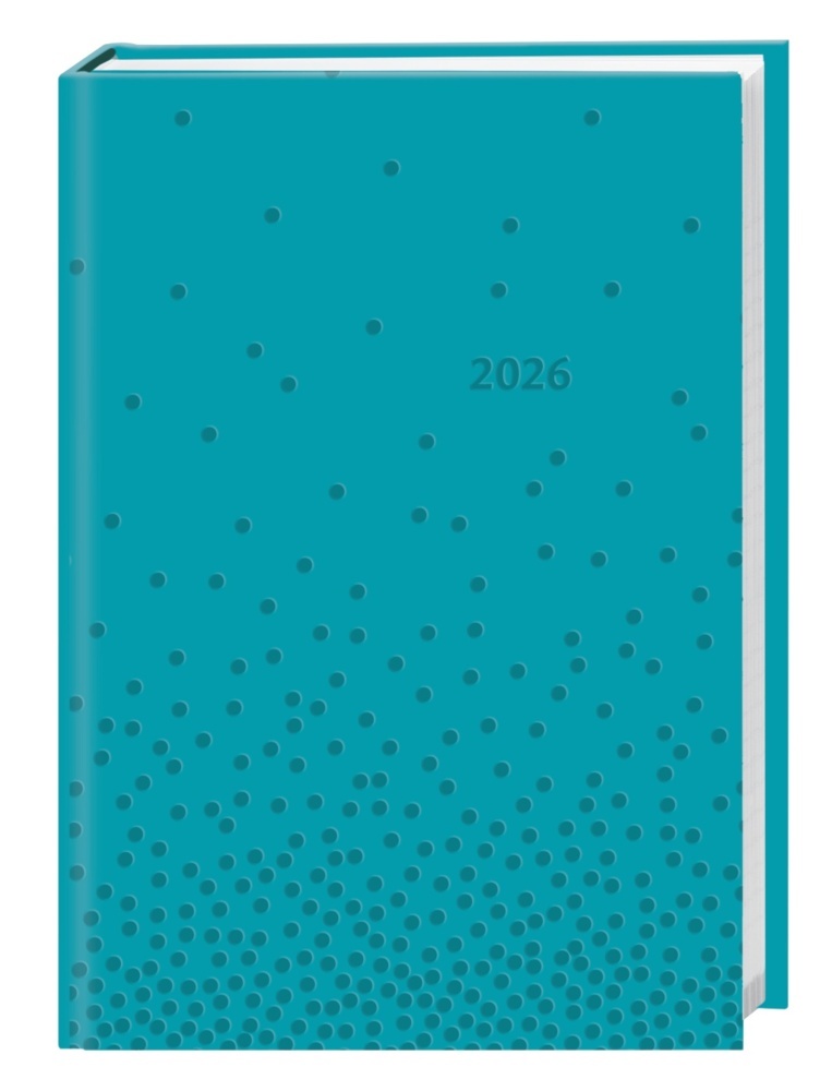 Kalenderbuch A6 blau 2026 main product photo