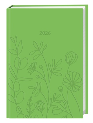 Kalenderbuch A6  grün 2026