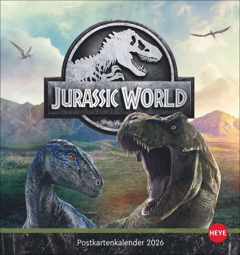 Jurassic World Postkartenkalender 2026 main product photo