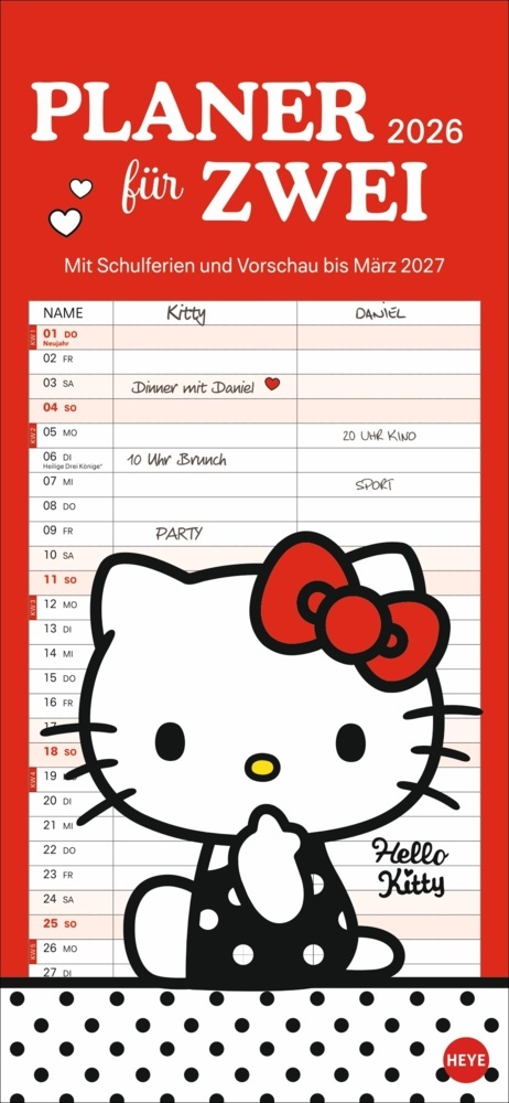 Hello Kitty Planer für zwei 2026 main product photo