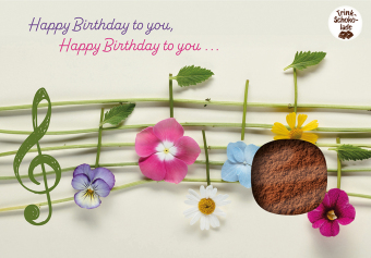 Happy birthday to you, happy birthday to you ...