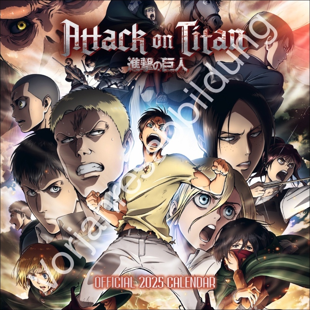 Attack on Titan Broschurkalender 2026 main product photo