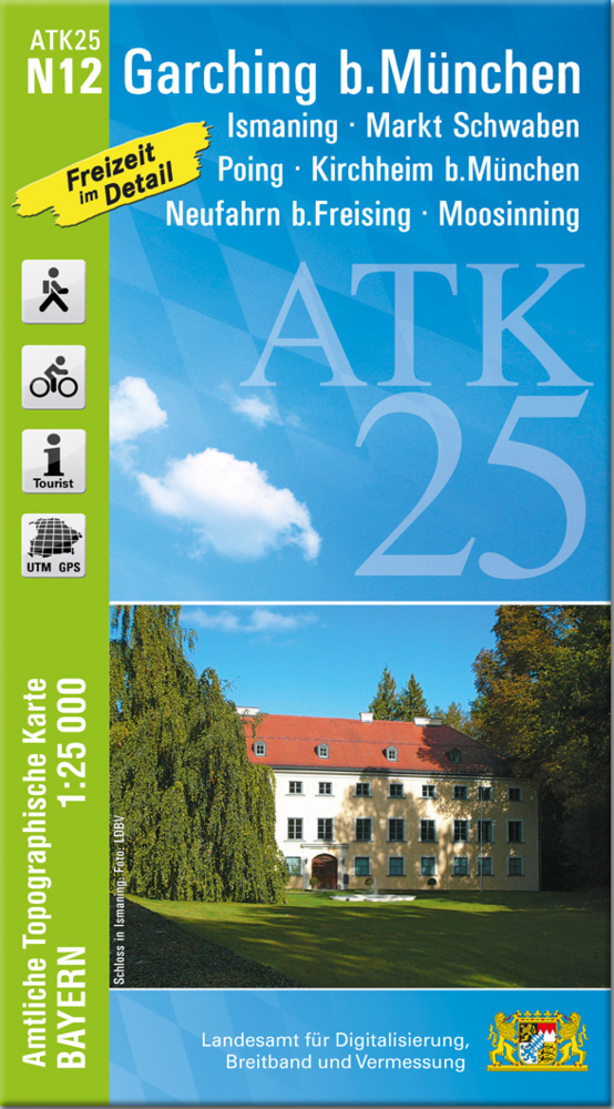 ATK25-N12 Garching b.München (Amtliche Topographische Karte 1:25000) main product photo