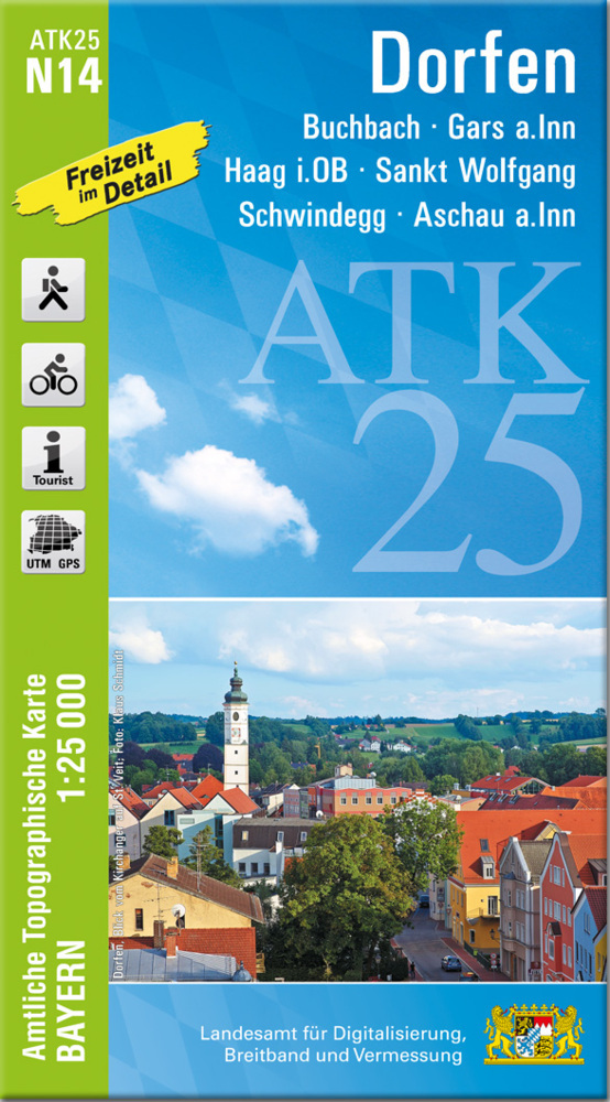 ATK25-N14 Dorfen (Amtliche Topographische Karte 1:25000) main product photo