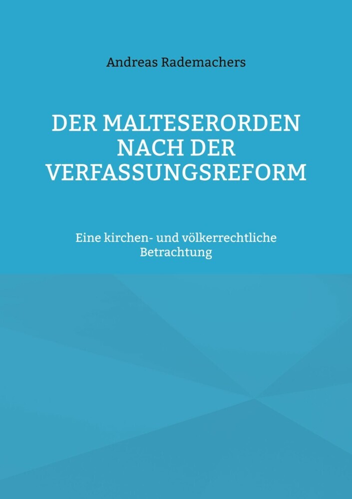 Der Malteserorden nach der Verfassungsreform main product photo