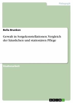 Gewalt in Sorgekonstellationen. Vergleich der häuslichen und stationären Pflege