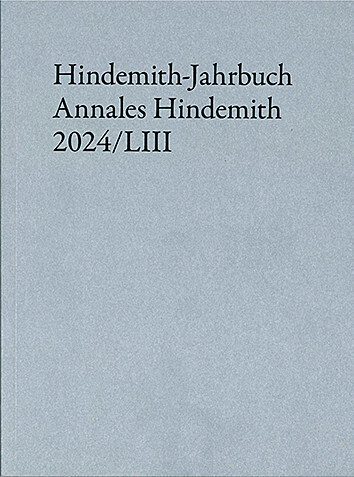 Hindemith-Jahrbuch main product photo
