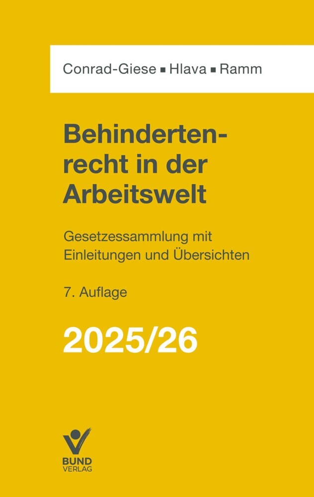 Behindertenrecht in der Arbeitswelt 2025/2026 main product photo