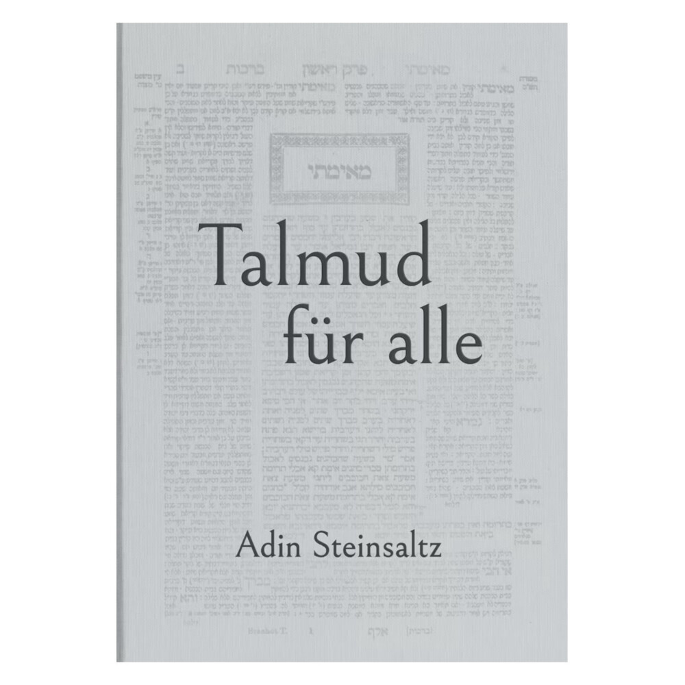 Talmud für Alle von Rabbiner Adin Steinsaltz main product photo