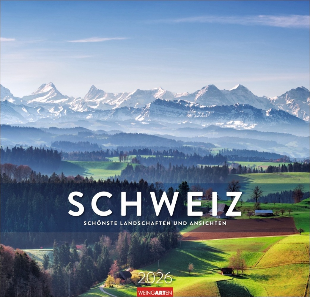 Schweiz Kalender 2026 - Schönste Landschaften und Ansichten main product photo