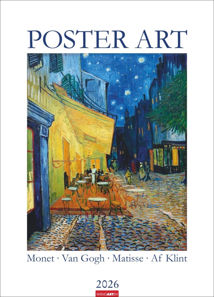 Poster Art Kalender 2026 - Monet, Van Gogh, Matisse, Kandinsky main product photo