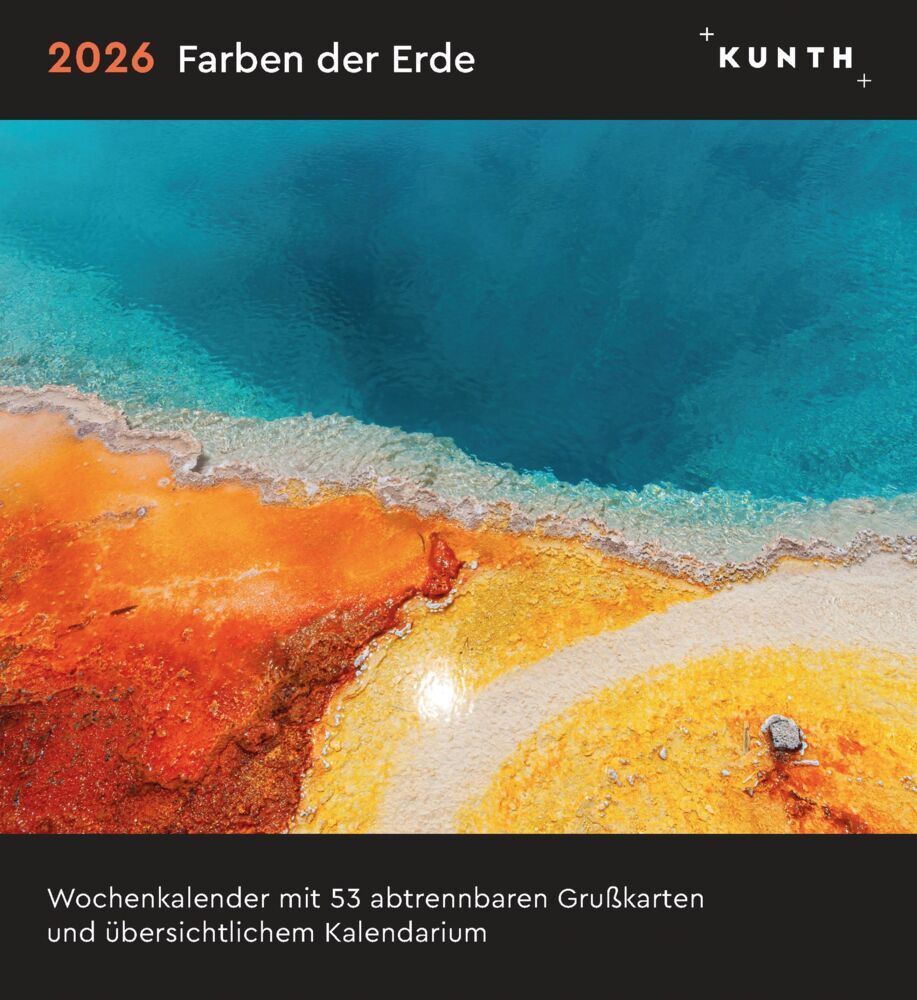 Farben der Erde - KUNTH Postkartenkalender 2026 main product photo