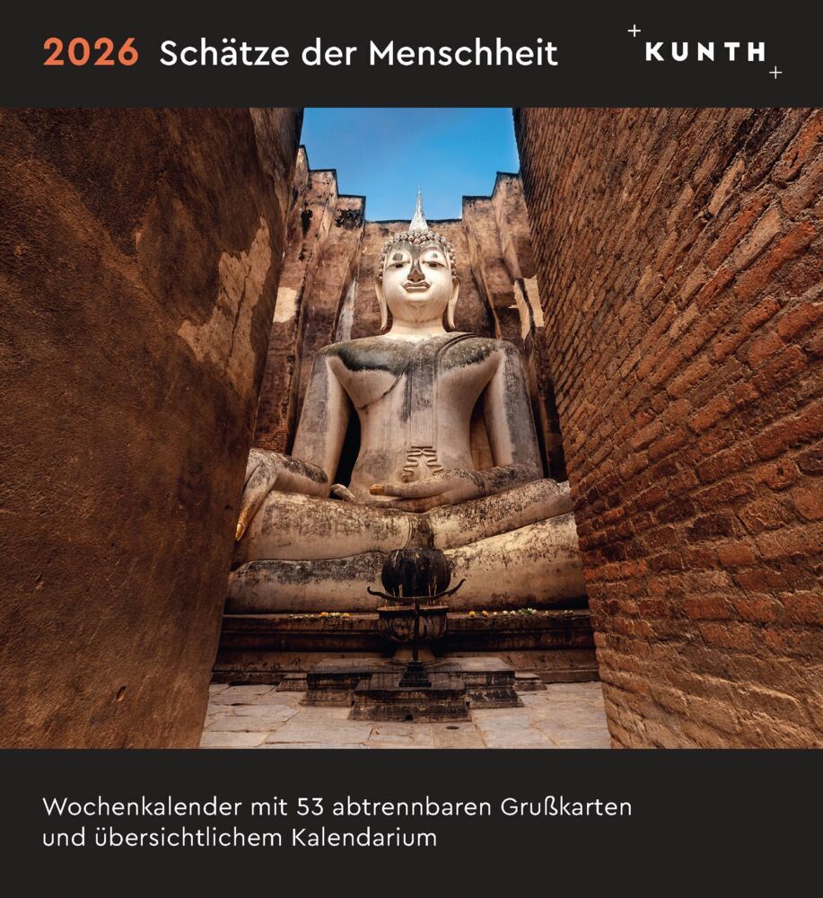 Schätze der Menschheit - KUNTH Postkartenkalender 2026 main product photo
