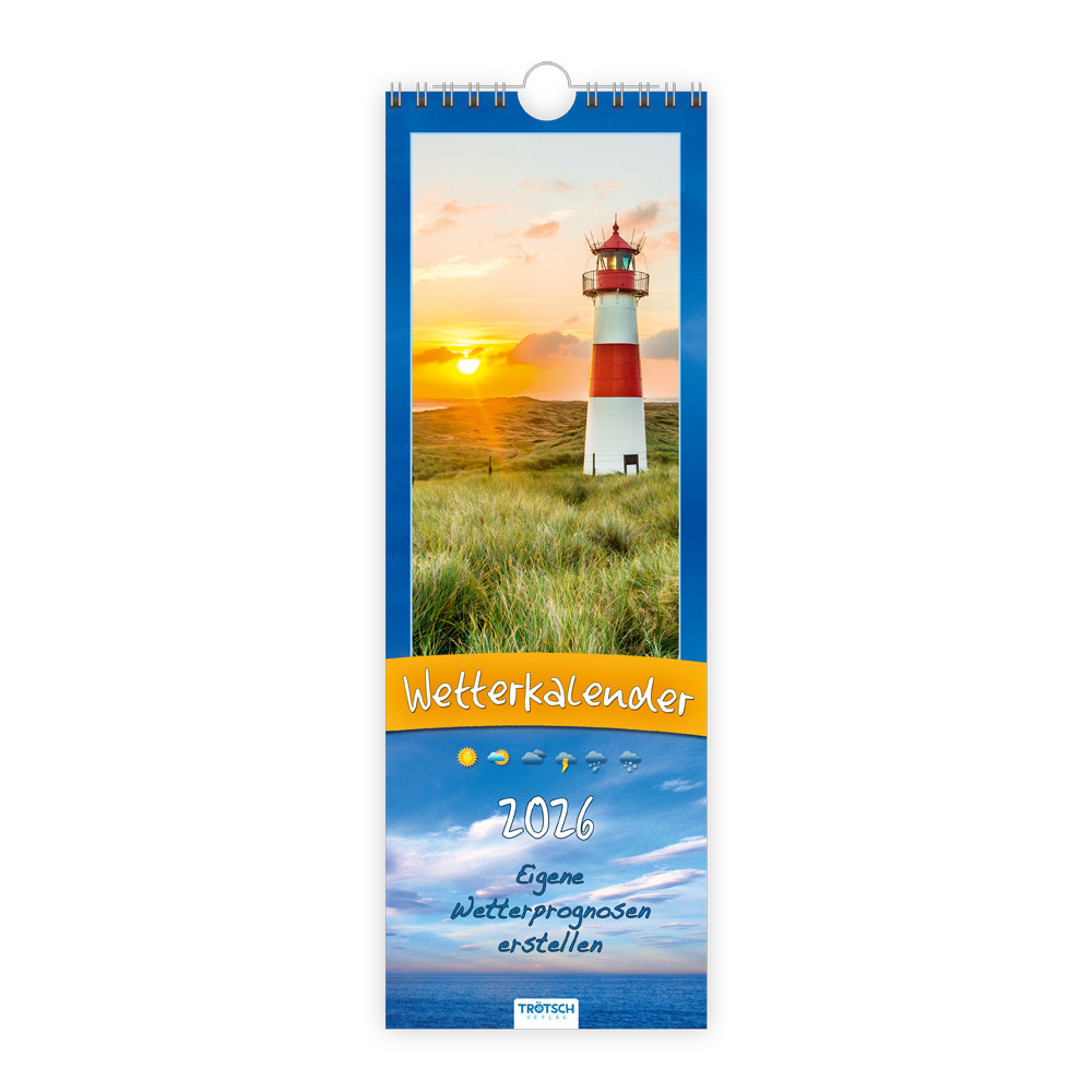 Trötsch Streifenkalender Wetterkalender 2026 Notizkalender main product photo