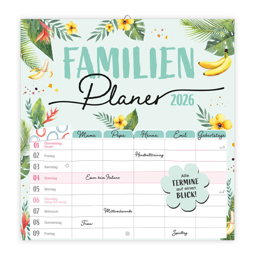 Trötsch Broschürenkalender Familienplaner 2026 main product photo
