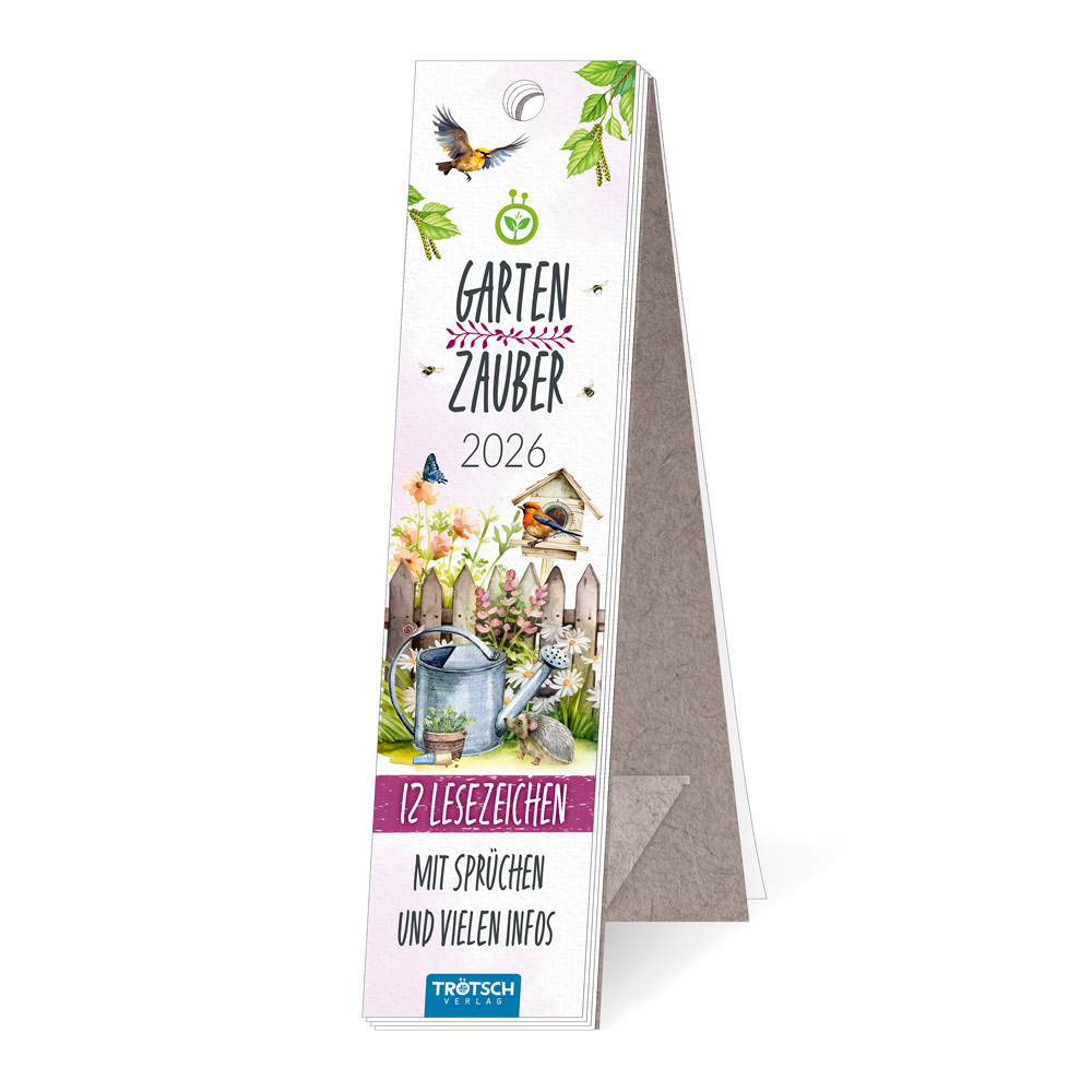 Trötsch Lesezeichenkalender Gartenzauber 2026 main product photo