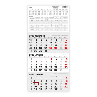 Trötsch Dreimonatskalender Drei-Monatskalender 2026