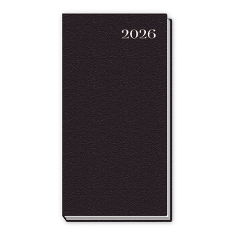 Trötsch Taschenkalender mit Telefonverzeichnis 2026 Schwarz