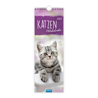 Trötsch Streifenkalender Katzen 2026 Notizkalender