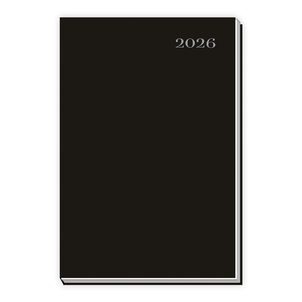 Trötsch Taschenkalender A6 schwarz 2026 main product photo
