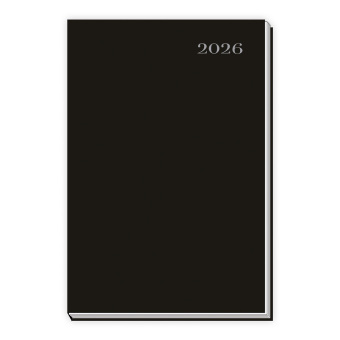 Trötsch Taschenkalender A6 schwarz 2026