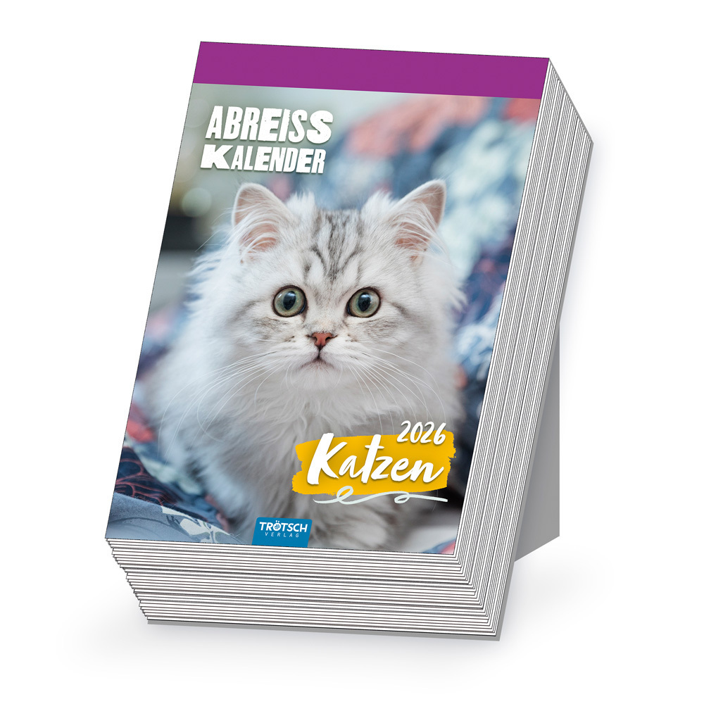 Trötsch Abreißkalender Katzen 2026 main product photo