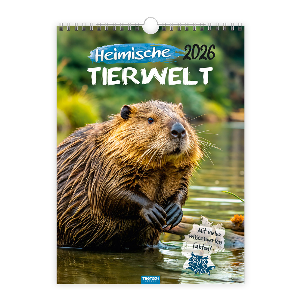 Trötsch Classickalender Heimische Tierwelt 2026 main product photo