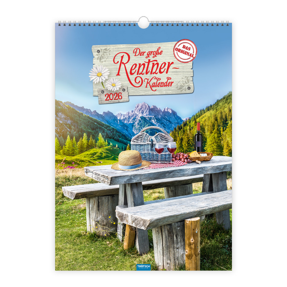 Trötsch Großbildkalender Der große Rentnerkalender 2026 main product photo