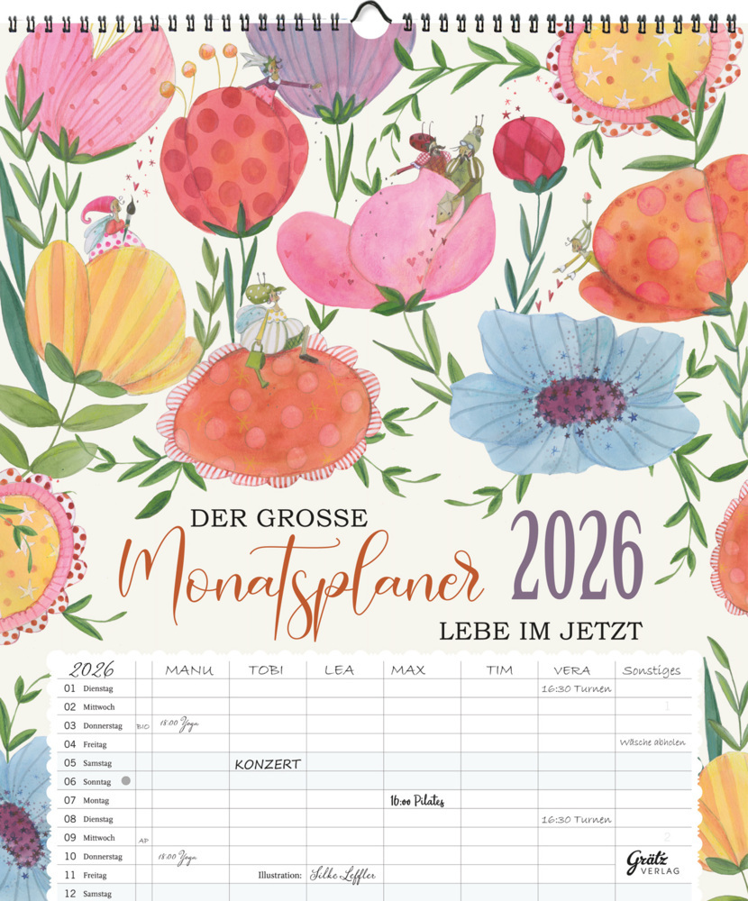 Großer Monatsplaner 2026 main product photo