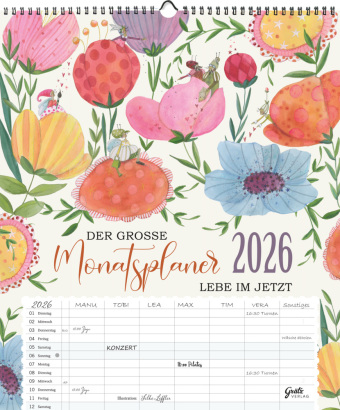 Großer Monatsplaner 2026