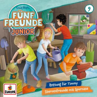 Fünf Freunde JUNIOR -Rettung für Timmy/Sternenfreunde mit Spürnase, 1 Audio-CD